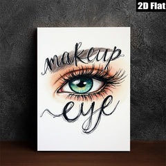 2D flat 1pc captivating emerald eye wall art bedroom living room home decor modern minimalist fashion abstract canvas prints framed ready to hang