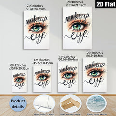 2D flat 1pc captivating emerald eye wall art bedroom living room home decor modern minimalist fashion abstract canvas prints framed ready to hang
