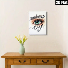 2D flat 1pc captivating emerald eye wall art bedroom living room home decor modern minimalist fashion abstract canvas prints framed ready to hang