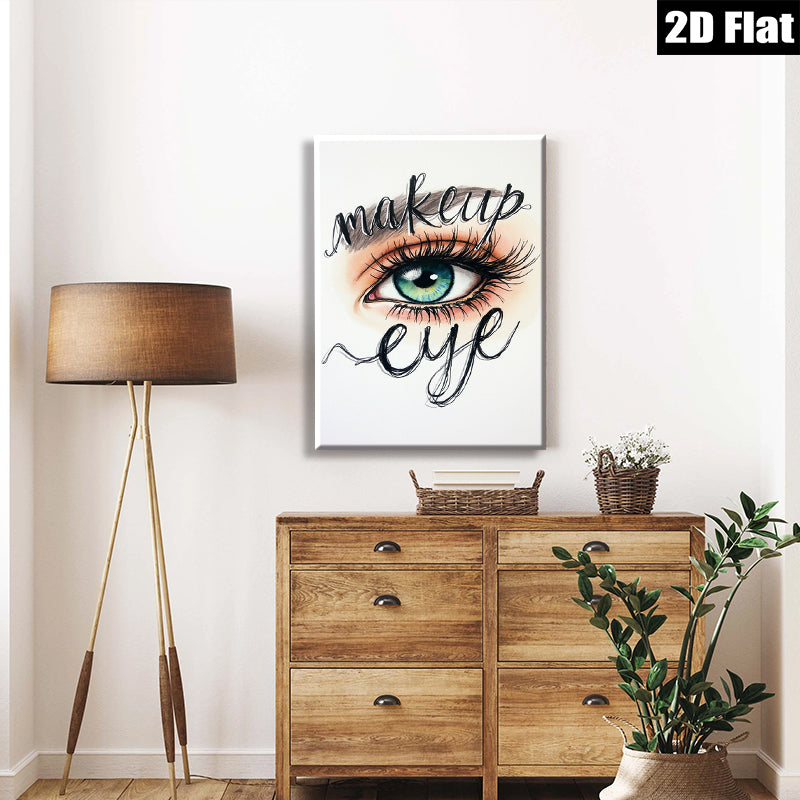 2D flat 1pc captivating emerald eye wall art bedroom living room home decor modern minimalist fashion abstract canvas prints framed ready to hang