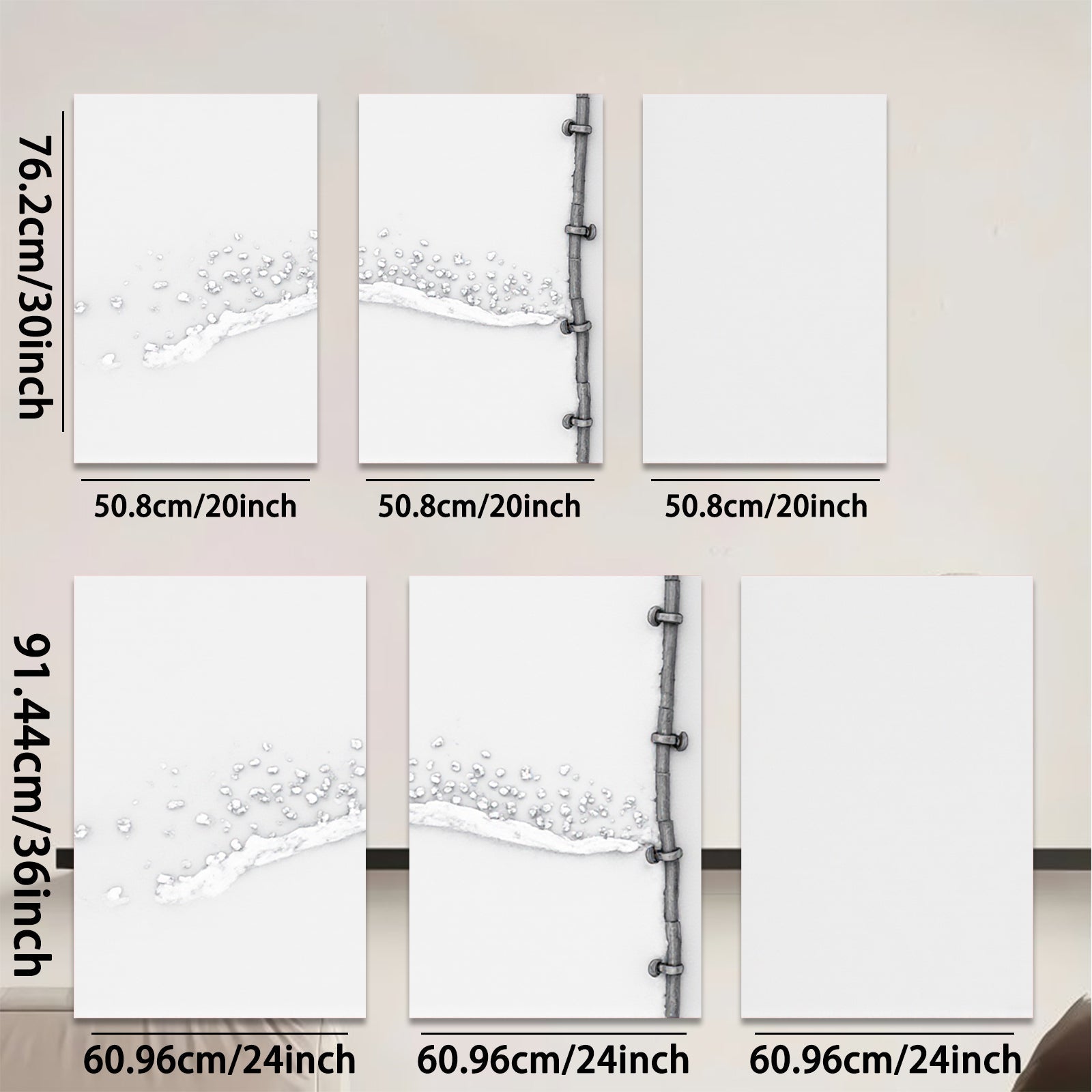 2D flat 1pc cascading water pipe industrial farmhouse wall art bathroom decor living room prints modern minimalist gallery wrapped canvas prints for home decor