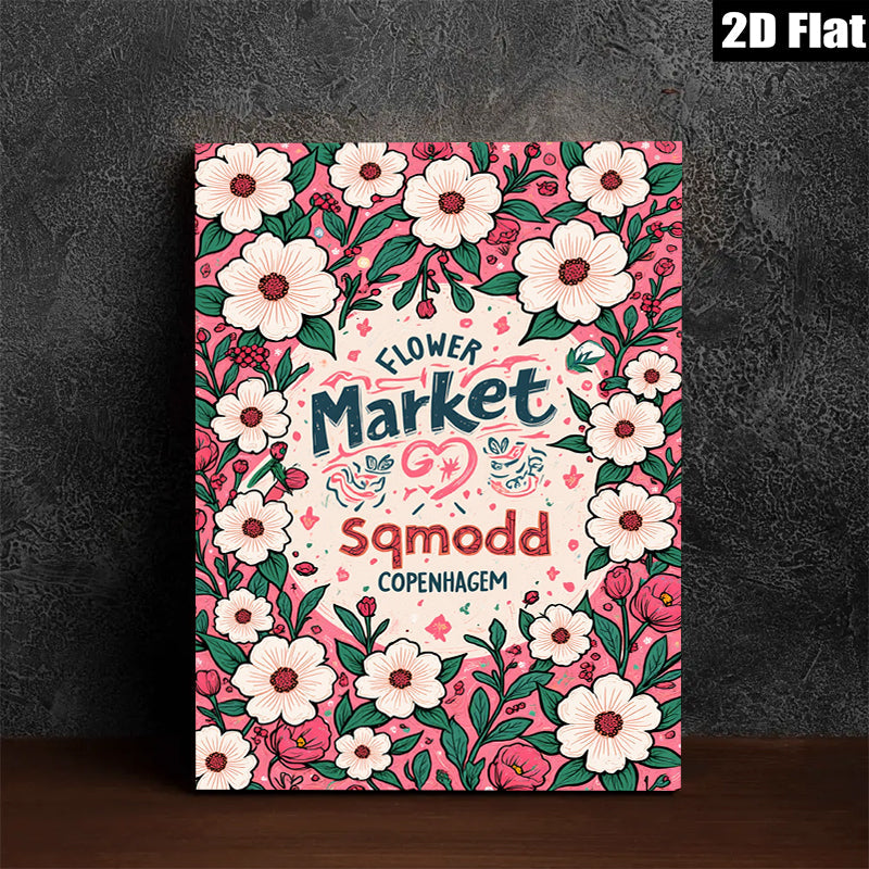 2D flat 1pc charming daisy bloom botanical wall art prints farmhouse living room bedroom decor gallery wrapped canvas modern minimalist style cozy home gifts