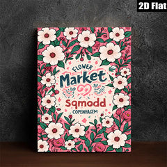 2D flat 1pc charming daisy bloom botanical wall art prints farmhouse living room bedroom decor gallery wrapped canvas modern minimalist style cozy home gifts