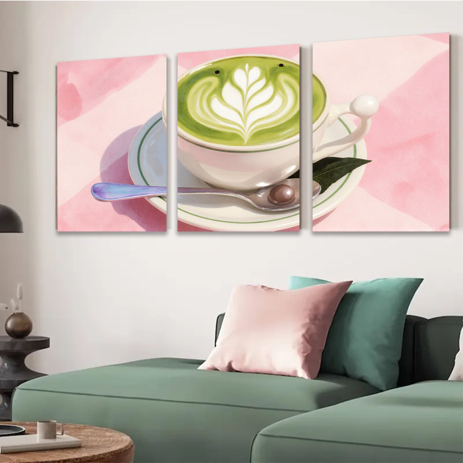 2D flat 1pc charming frog latte coffee cup artwork for kitchen dining room cafe wall decor farmhouse style modern minimalist prints