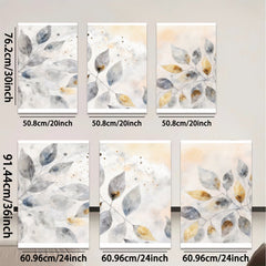 2D flat 1pc delicate botanical wall art leafy branches modern farmhouse living room bedroom decor gallery wrapped canvas prints ready to hang inspiring