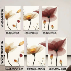 2D flat 1pc delicate floral bloom wall art canvas prints botanical modern farmhouse living room bedroom decor gallery wrapped timeless elegance trending now