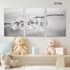 2D flat 1pc delicate floral branch painting serene wall art for living room bedroom gallery wrapped canvas modern farmhouse d��cor botanical prints