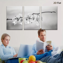 2D flat 1pc delicate floral branch painting serene wall art for living room bedroom gallery wrapped canvas modern farmhouse d��cor botanical prints