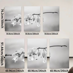 2D flat 1pc delicate floral branch painting serene wall art for living room bedroom gallery wrapped canvas modern farmhouse d��cor botanical prints