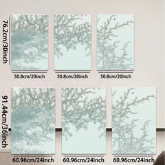 2D flat 1pc delicate floral branches spring bloom wall decor living room bedroom farmhouse style gallery wrapped canvas print modern minimalist aesthetic cozy vibe