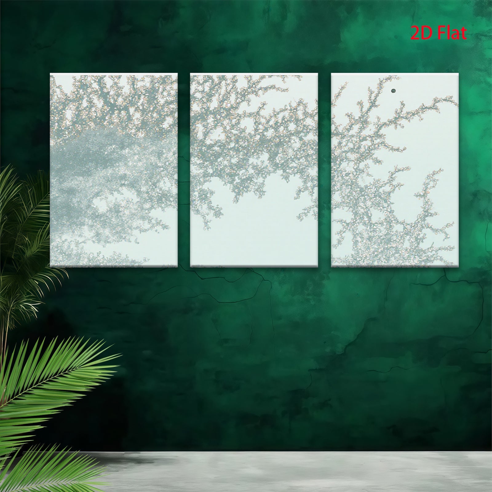 2D flat 1pc delicate floral branches spring bloom wall decor living room bedroom farmhouse style gallery wrapped canvas print modern minimalist aesthetic cozy vibe