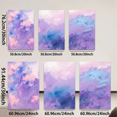 2D flat 1pc dreamy lavender haze abstract wall art canvas prints for living room bedroom home decor farmhouse style modern gallery wrapped ready to hang