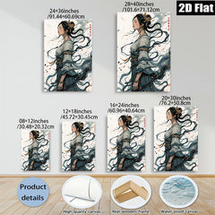 2D flat 1pc elegant ancient beauty portrait wall art canvas prints for living room bedroom home decor farmhouse style modern minimalist aesthetic