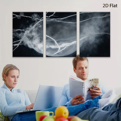 2D flat 1pc ethereal abstract swirling light bloom modern wall art for living room bedroom home decor gallery wrapped canvas prints farmhouse style