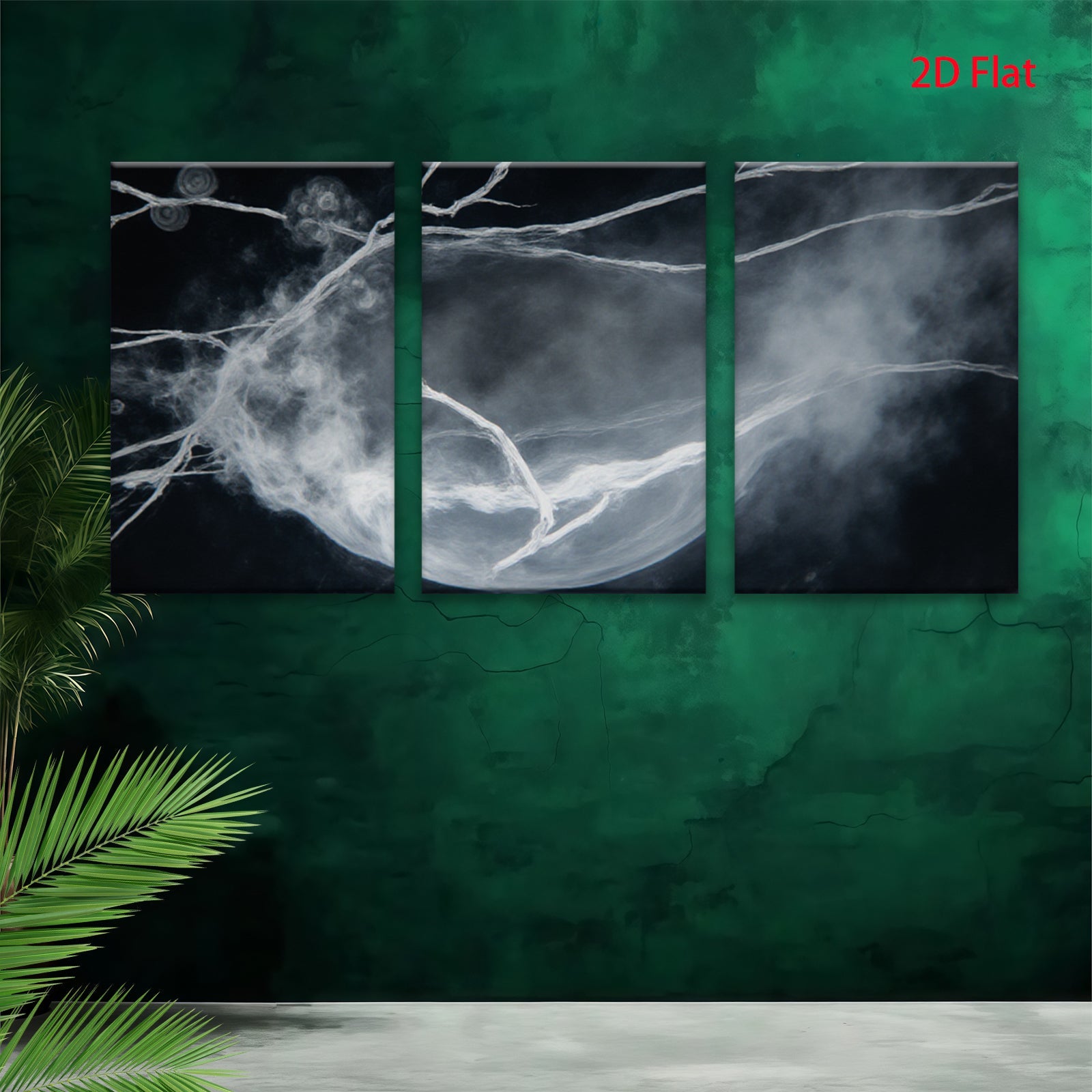 2D flat 1pc ethereal abstract swirling light bloom modern wall art for living room bedroom home decor gallery wrapped canvas prints farmhouse style