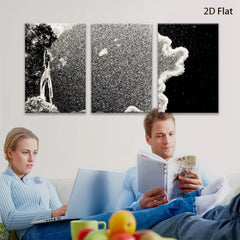 2D flat 1pc ethereal cloudscape abstract wall art modern farmhouse gallery wrapped canvas print living room bedroom decor coastal style statement piece trending now