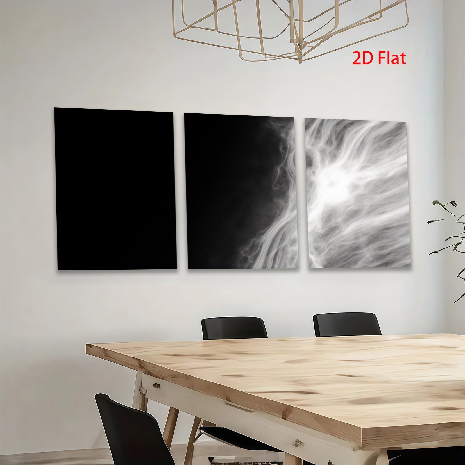 2D flat 1pc ethereal white swirls abstract wall art canvas prints for living room bedroom home decor farmhouse style gallery wrapped modern minimalist