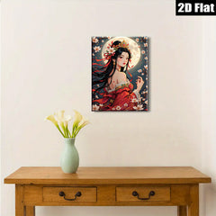 2D flat 1pc exquisite Asian beauty portrait wall art for bedroom living room home decor farmhouse style canvas prints modern aesthetic