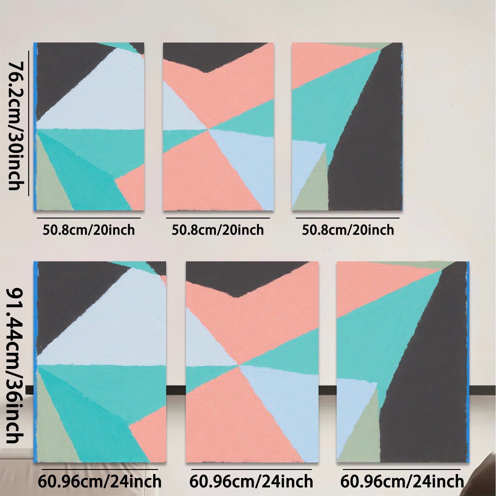 2D flat 1pc geometric abstract canvas wall art modern minimalist home decor living room bedroom gallery wrapped ready to hang farmhouse style