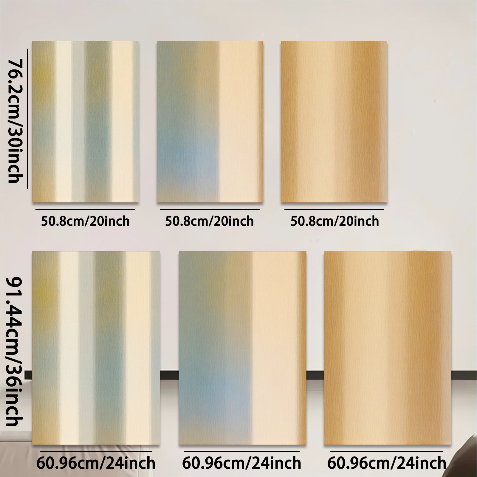 2D flat 1pc golden gradient abstract wall art canvas prints for living room bedroom home decor farmhouse style modern minimalist gallery wrapped