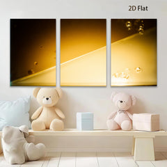 2D flat 1pc golden liquid abstract wall art for living room bedroom home decor modern farmhouse gallery wrapped canvas prints ready to hang inspirational gifts