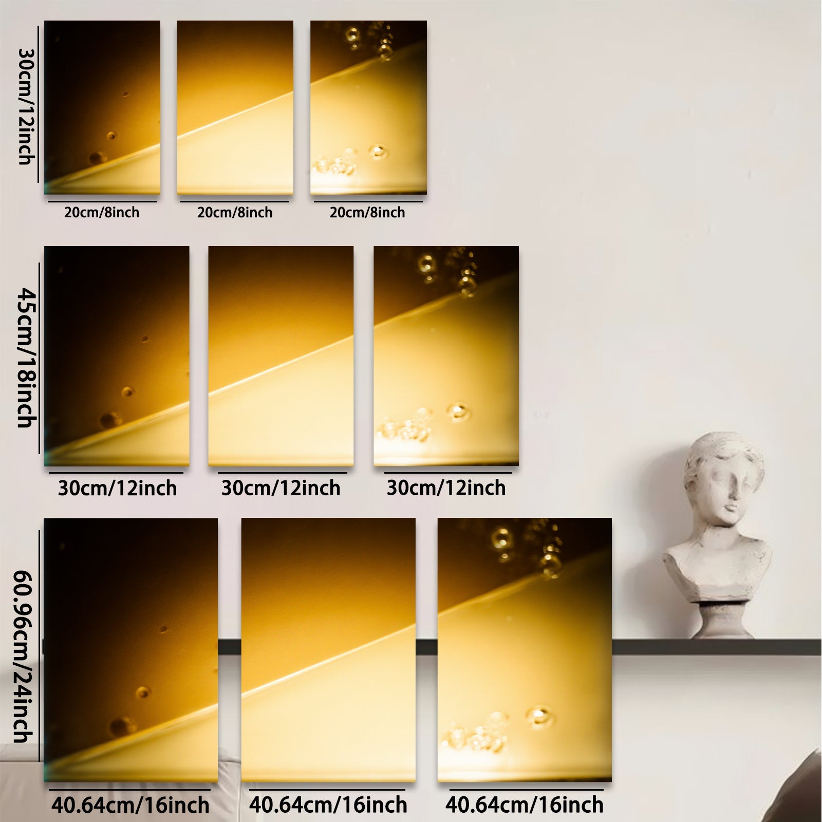 2D flat 1pc golden liquid abstract wall art for living room bedroom home decor modern farmhouse gallery wrapped canvas prints ready to hang inspirational gifts