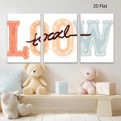 2D flat 1pc letter wall art modern minimalist typography canvas print for living room bedroom office decor farmhouse style inspirational cozy vibe gallery wrapped