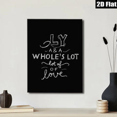 2D flat 1pc lovely calligraphy wall art modern farmhouse decor bedroom living room gallery wrapped canvas prints inspirational quotes aesthetic home decor