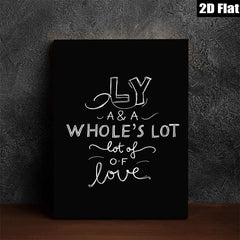 2D flat 1pc lovely calligraphy wall art modern farmhouse decor bedroom living room gallery wrapped canvas prints inspirational quotes aesthetic home decor