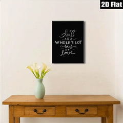 2D flat 1pc lovely calligraphy wall art modern farmhouse decor bedroom living room gallery wrapped canvas prints inspirational quotes aesthetic home decor