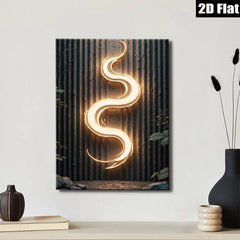 2D flat 1pc luminous abstract wall art modern minimalist canvas print for living room bedroom office decor farmhouse style gallery wrapped timeless elegance