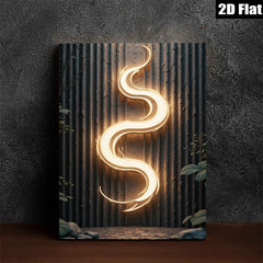 2D flat 1pc luminous abstract wall art modern minimalist canvas print for living room bedroom office decor farmhouse style gallery wrapped timeless elegance