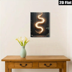 2D flat 1pc luminous abstract wall art modern minimalist canvas print for living room bedroom office decor farmhouse style gallery wrapped timeless elegance