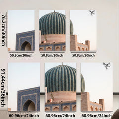 2D flat 1pc majestic Uzbekistan mosque architecture wall art prints canvas bedroom living room decor farmhouse modern gallery wrapped
