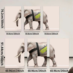 2D flat 1pc majestic elephant portrait canvas art prints for living room bedroom office wall decor farmhouse style modern minimalist gallery wrapped