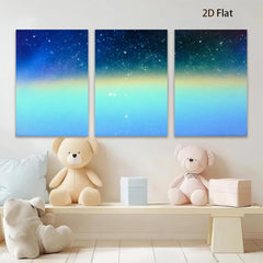 2D flat 1pc mesmerizing gradient sky abstract wall art bedroom living room decor farmhouse style modern minimalist gallery wrapped canvas print