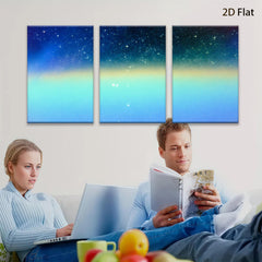 2D flat 1pc mesmerizing gradient sky abstract wall art bedroom living room decor farmhouse style modern minimalist gallery wrapped canvas print