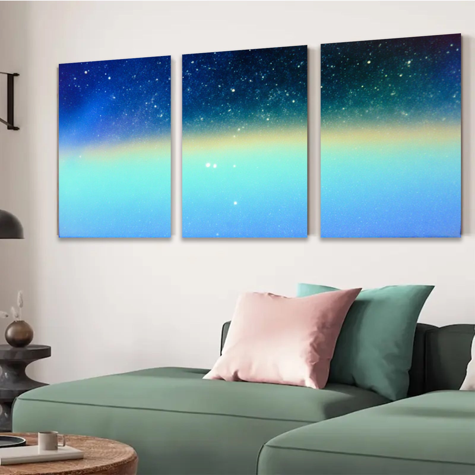 2D flat 1pc mesmerizing gradient sky abstract wall art bedroom living room decor farmhouse style modern minimalist gallery wrapped canvas print