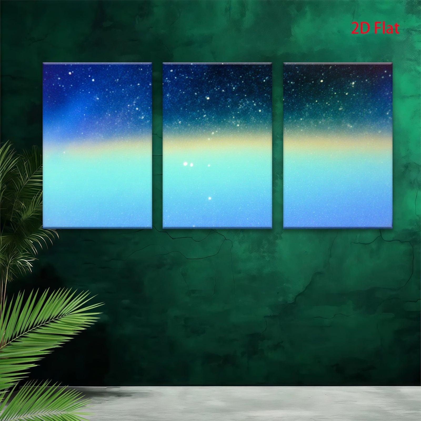 2D flat 1pc mesmerizing gradient sky abstract wall art bedroom living room decor farmhouse style modern minimalist gallery wrapped canvas print