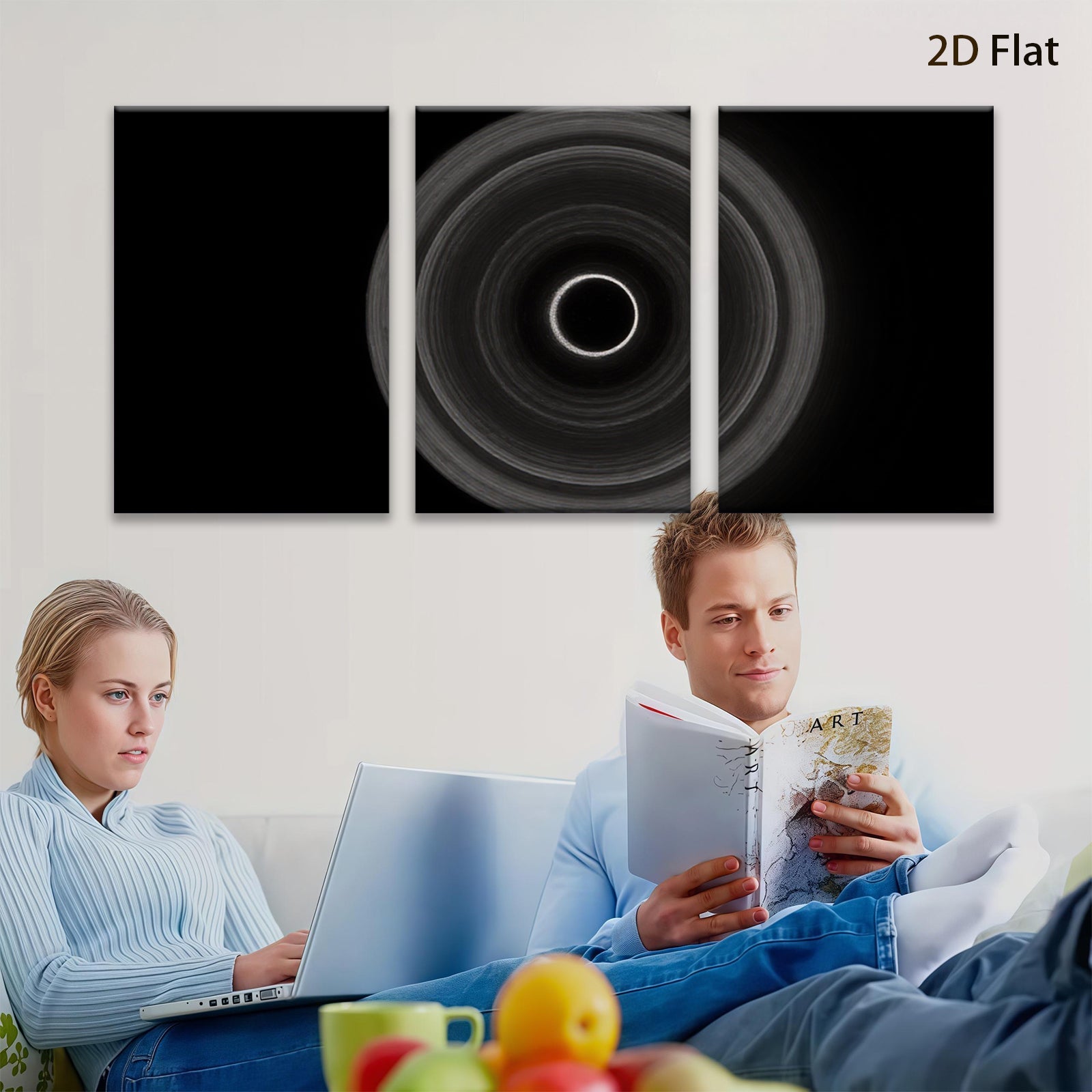 2D flat 1pc mesmerizing spiral galaxy wall art modern farmhouse living room bedroom decor canvas prints unique statement piece gallery wrapped ready to hang botanical floral abstract