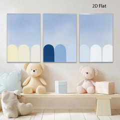 2D flat 1pc minimalist abstract arched panels wall art bedroom living room modern farmhouse gallery wrapped canvas prints