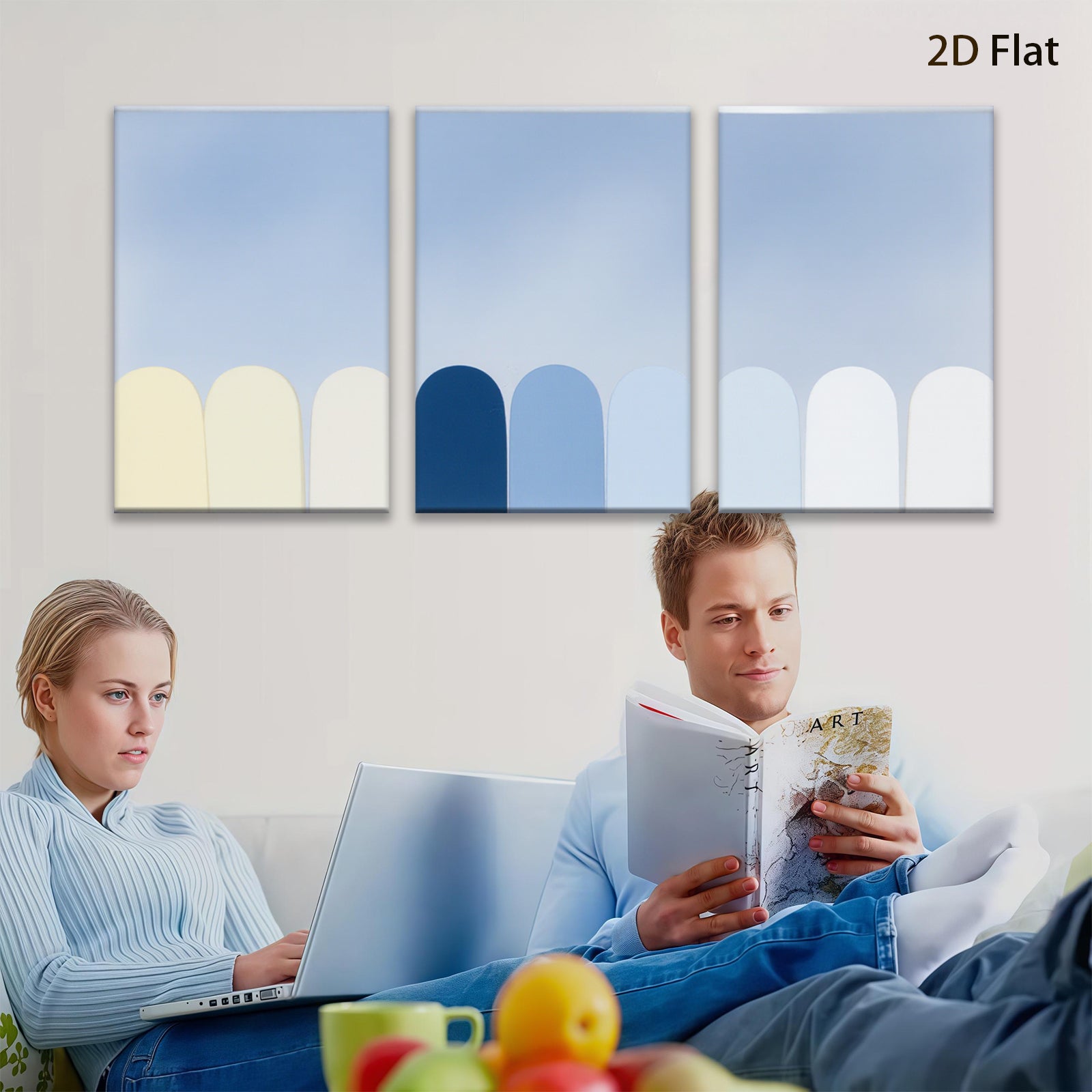 2D flat 1pc minimalist abstract arched panels wall art bedroom living room modern farmhouse gallery wrapped canvas prints