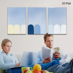 2D flat 1pc minimalist abstract arched panels wall art bedroom living room modern farmhouse gallery wrapped canvas prints