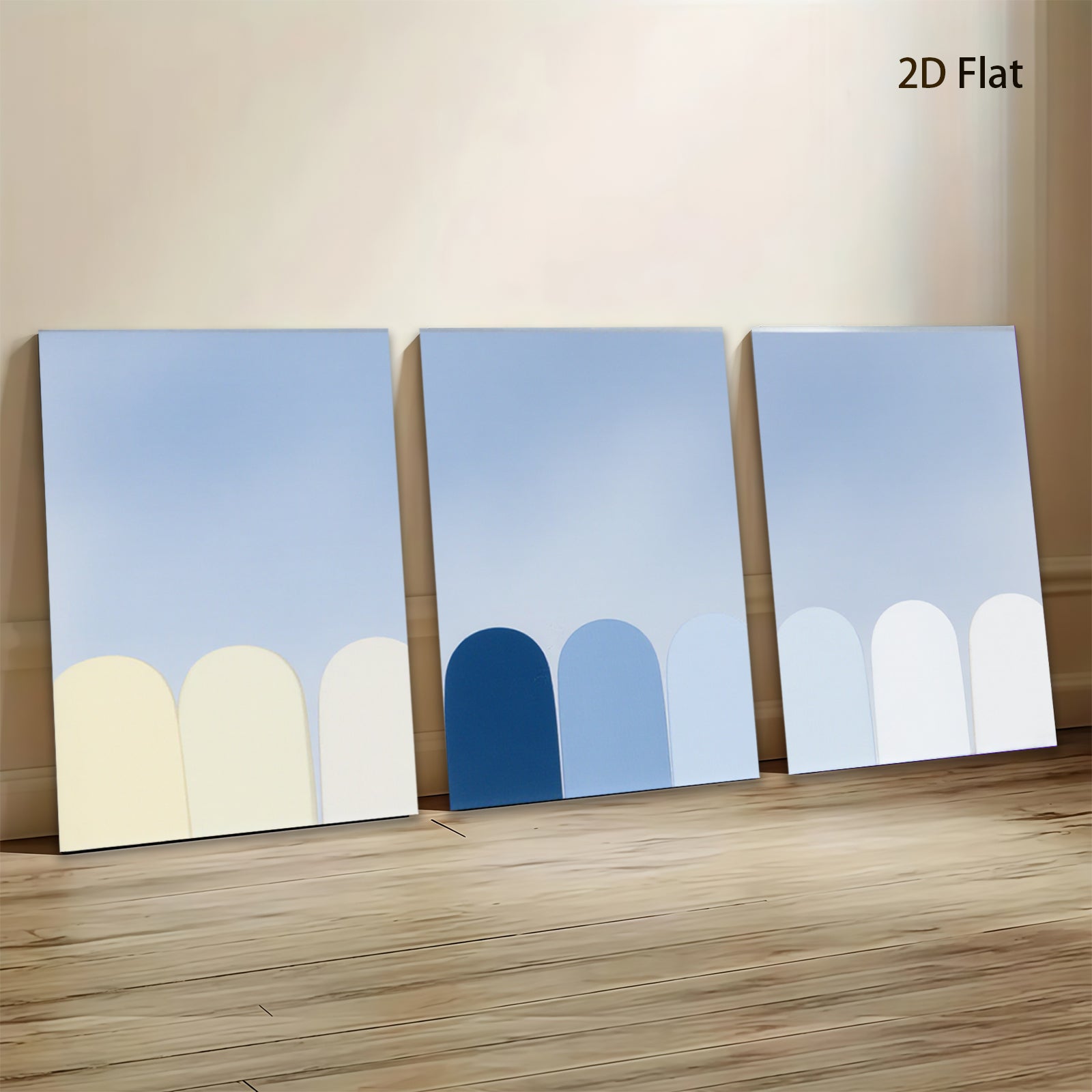 2D flat 1pc minimalist abstract arched panels wall art bedroom living room modern farmhouse gallery wrapped canvas prints
