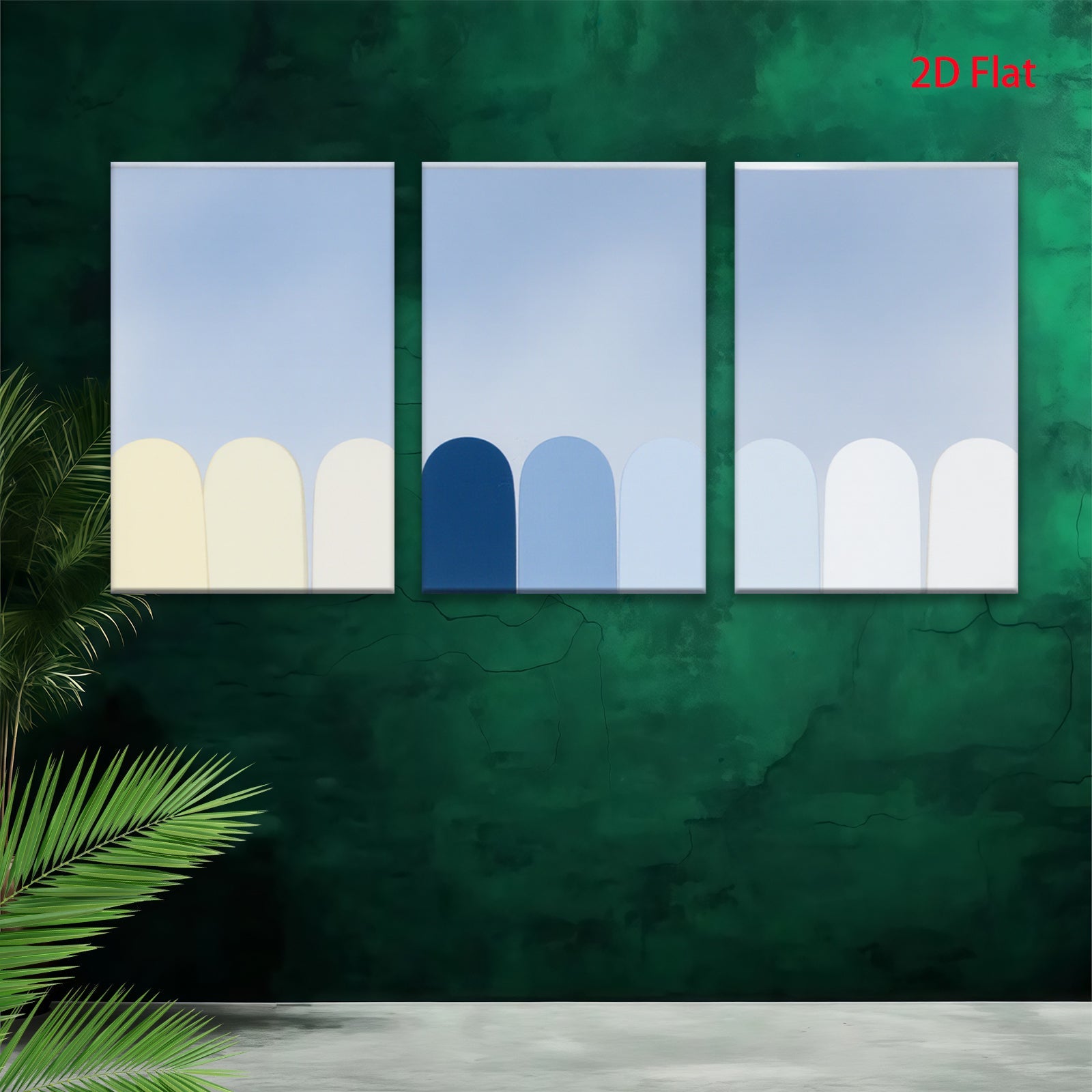 2D flat 1pc minimalist abstract arched panels wall art bedroom living room modern farmhouse gallery wrapped canvas prints