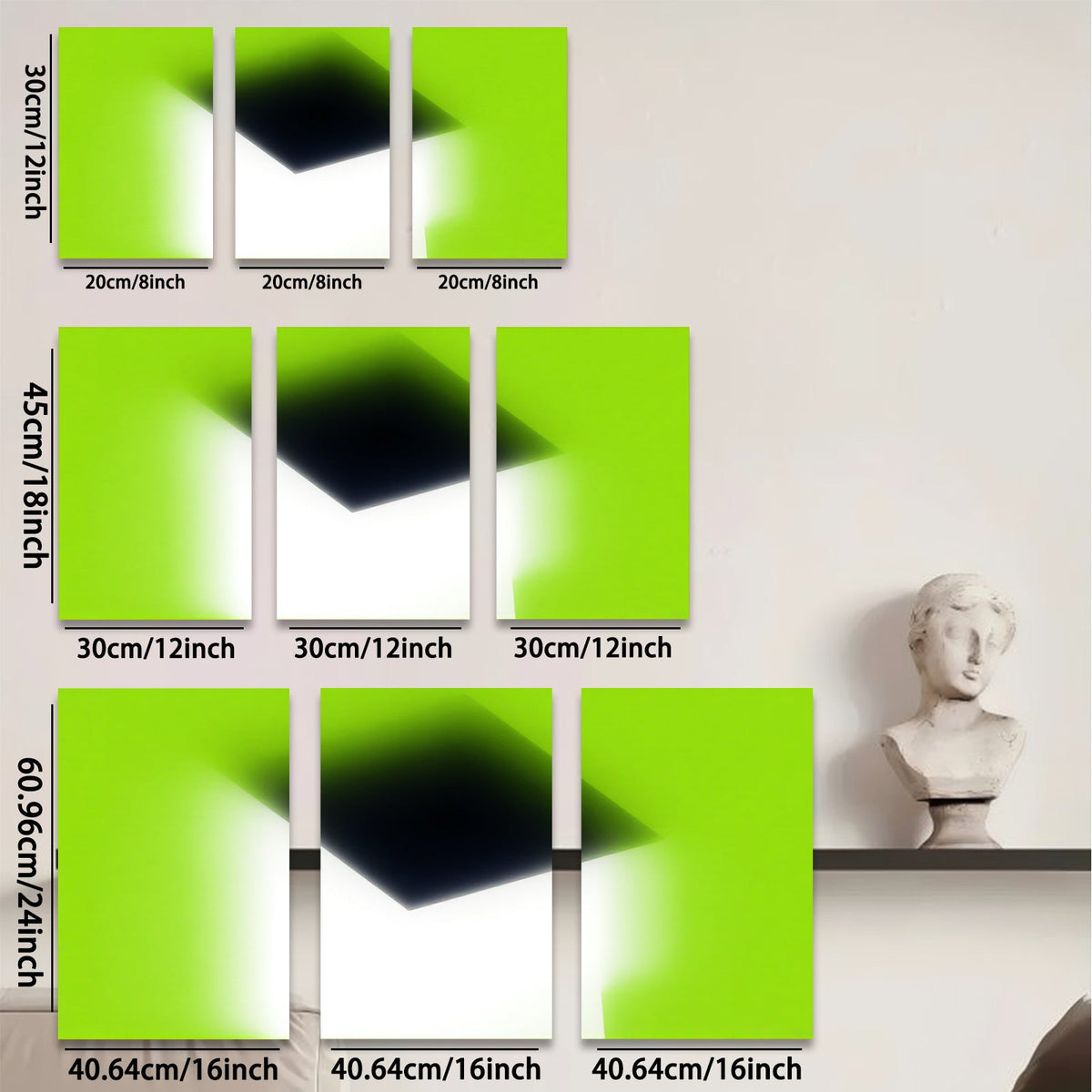 2D flat 1pc minimalist abstract canvas wall art modern home decor living room bedroom office farmhouse gallery wrapped ready to hang large size