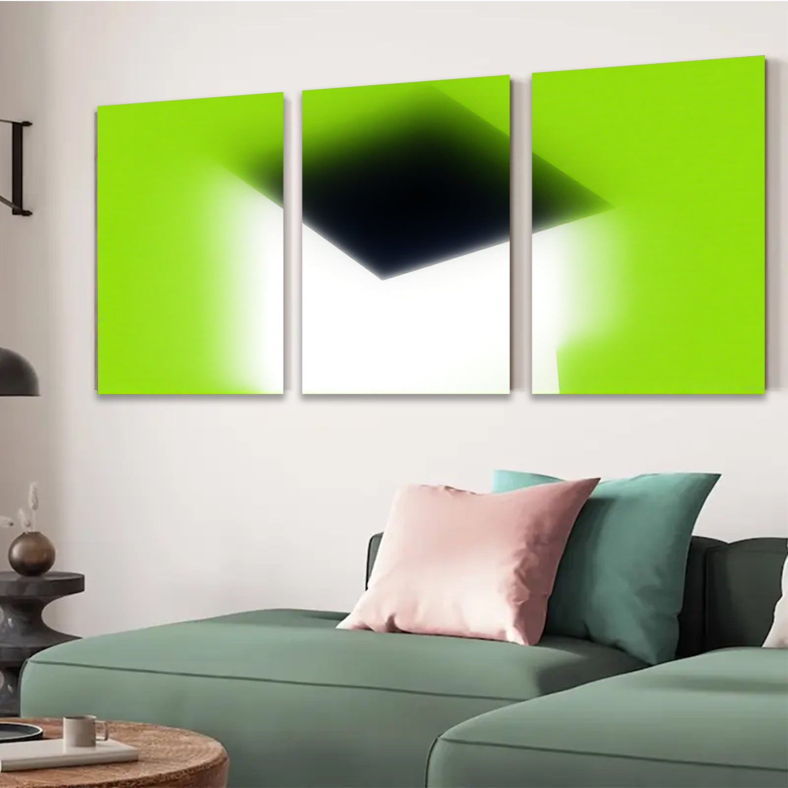 2D flat 1pc minimalist abstract canvas wall art modern home decor living room bedroom office farmhouse gallery wrapped ready to hang large size