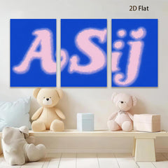 2D flat 1pc minimalist abstract letter art modern wall decor canvas prints for living room bedroom office farmhouse gallery wrapped timeless statement piece trending now stylish affordable