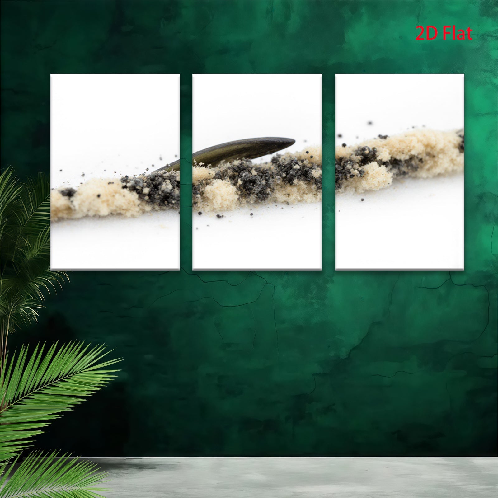 2D flat 1pc minimalist abstract textural wave beachcomber coastal wall art farmhouse decor living room bedroom modern gallery wrapped canvas print