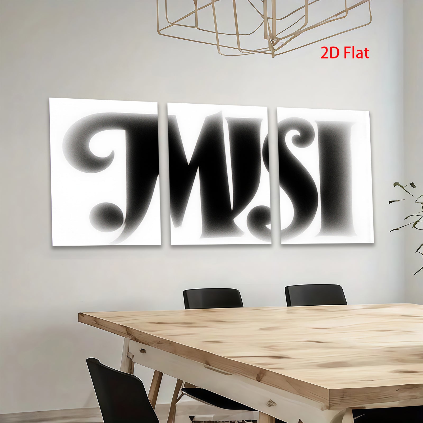 2D flat 1pc minimalist abstract typography wall art modern canvas prints for living room bedroom office decor farmhouse style gallery wrapped inspiring statement piece